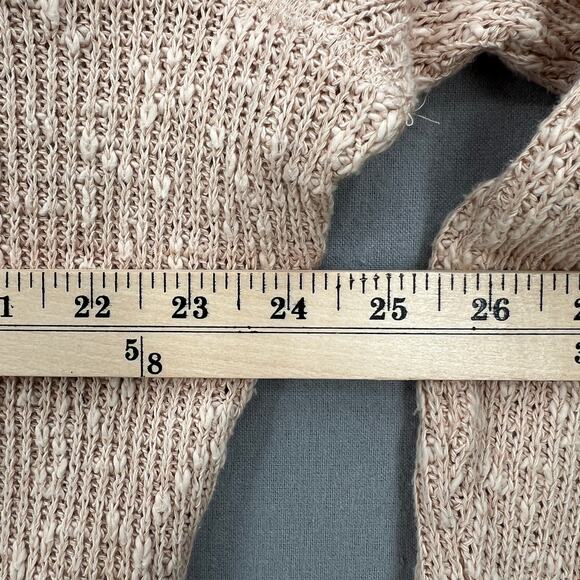 FREE PEOPLE Tommy Turtleneck Sweater Womens XS Peach Long Sleeve Nubby Knit NEW - Picture 15 of 16